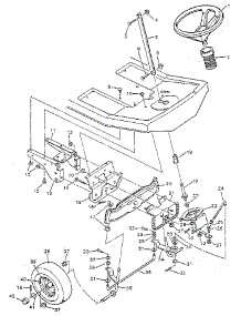 Steering System parts for Craftsman Front-Engine Lawn Tractor 502254160 from AppliancePartsPros.com