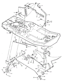 Mower Housing Suspension parts for Craftsman Front-Engine Lawn Tractor 502254161 from AppliancePartsPros.com