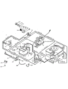 Pictorial Wiring Diagram parts for Craftsman Front-Engine Lawn Tractor 502254172 from AppliancePartsPros.com