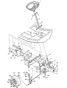 Steering System parts for Craftsman Front-Engine Lawn Tractor 502254172 from AppliancePartsPros.com