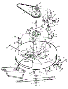 Mower Housing Bottom Half parts for Craftsman Front-Engine Lawn Tractor 502254173 from AppliancePartsPros.com