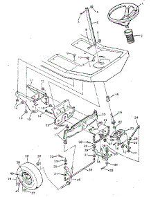 Steering System parts for Craftsman Front-Engine Lawn Tractor 502254180 from AppliancePartsPros.com