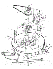 Mower Housing parts for Craftsman Front-Engine Lawn Tractor 502254180 from AppliancePartsPros.com