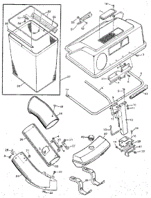 Grass Bagger parts for Craftsman Front-Engine Lawn Tractor 502254190 from AppliancePartsPros.com