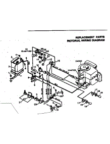 Pictorial Wiring Diagram parts for Craftsman Front-Engine Lawn Tractor 502254210 from AppliancePartsPros.com