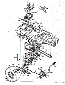 Drive System parts for Craftsman Front-Engine Lawn Tractor 502254210 from AppliancePartsPros.com