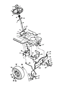 Steering System parts for Craftsman Front-Engine Lawn Tractor 502254210 from AppliancePartsPros.com