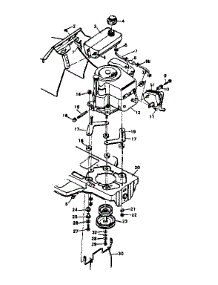 Engine Mount parts for Craftsman Front-Engine Lawn Tractor 502254210 from AppliancePartsPros.com
