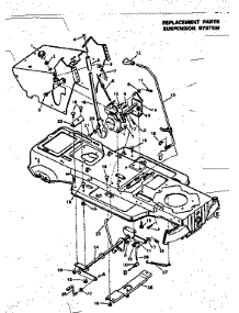 Suspension System parts for Craftsman Front-Engine Lawn Tractor 502254210 from AppliancePartsPros.com