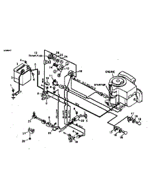 Pictorial Wiring Diagram parts for Craftsman Front-Engine Lawn Tractor 502254211 from AppliancePartsPros.com