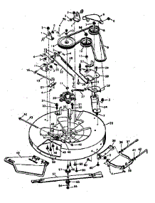 Mower Housing parts for Craftsman Front-Engine Lawn Tractor 502254211 from AppliancePartsPros.com