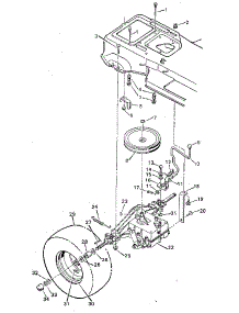 Rear Drive Half parts for Craftsman Front-Engine Lawn Tractor 502254261 from AppliancePartsPros.com