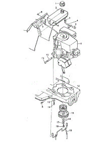 Engine Mount parts for Craftsman Front-Engine Lawn Tractor 502254261 from AppliancePartsPros.com