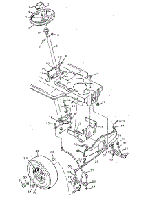 Steering System parts for Craftsman Front-Engine Lawn Tractor 502254261 from AppliancePartsPros.com