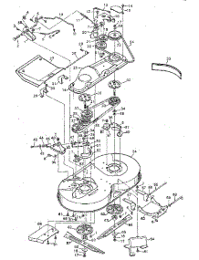 Mower Housing parts for Craftsman Front-Engine Lawn Tractor 502254261 from AppliancePartsPros.com