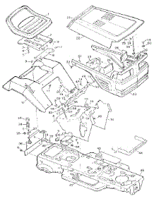 Chassis & Hood parts for Craftsman Front-Engine Lawn Tractor 502254281 from AppliancePartsPros.com