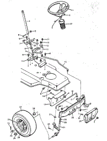 Steering parts for Craftsman Mower Attachment 502254380 from AppliancePartsPros.com