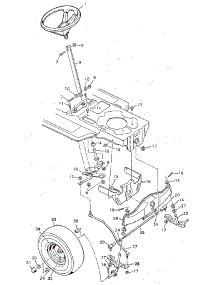 Steering System parts for Craftsman Front-Engine Lawn Tractor 502254690 from AppliancePartsPros.com
