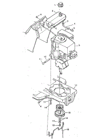 Engine Mount parts for Craftsman Front-Engine Lawn Tractor 502254690 from AppliancePartsPros.com
