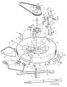 Mower Housing parts for Craftsman Front-Engine Lawn Tractor 502255010 from AppliancePartsPros.com