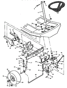 Steering parts for Craftsman Front-Engine Lawn Tractor 502255030 from AppliancePartsPros.com