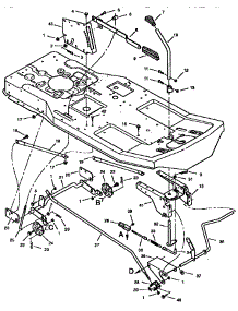 Mower Housing Suspension parts for Craftsman Front-Engine Lawn Tractor 502255030 from AppliancePartsPros.com
