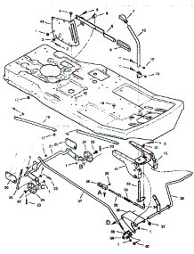 Mower Housing Suspension parts for Craftsman Front-Engine Lawn Tractor 502255031 from AppliancePartsPros.com