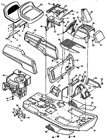 Repair Parts Body Chassis parts for Craftsman Front-Engine Lawn Tractor 502255040 from AppliancePartsPros.com