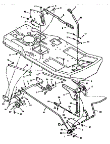 Mower Housing Suspension parts for Craftsman Front-Engine Lawn Tractor 502255040 from AppliancePartsPros.com