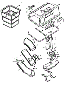 Grass Bagger parts for Craftsman Front-Engine Lawn Tractor 502255040 from AppliancePartsPros.com