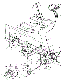 Steering System parts for Craftsman Front-Engine Lawn Tractor 502255050 from AppliancePartsPros.com