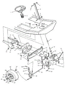 Steering System parts for Craftsman Front-Engine Lawn Tractor 502255060 from AppliancePartsPros.com