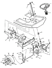 Steering System parts for Craftsman Rear-Engine Riding Mower 502255070 from AppliancePartsPros.com