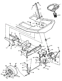Steering System parts for Craftsman Front-Engine Lawn Tractor 502255071 from AppliancePartsPros.com