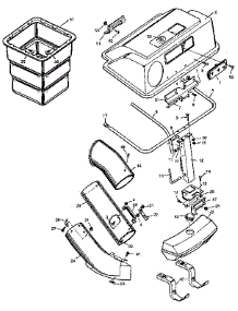 Grass Bagger parts for Craftsman Front-Engine Lawn Tractor 502255071 from AppliancePartsPros.com