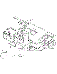Wiring System parts for Craftsman Front-Engine Lawn Tractor 502255090 from AppliancePartsPros.com