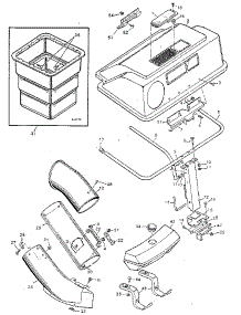 Grass Bagger parts for Craftsman Front-Engine Lawn Tractor 502255090 from AppliancePartsPros.com