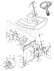 Steering System parts for Craftsman Front-Engine Lawn Tractor 502255091 from AppliancePartsPros.com