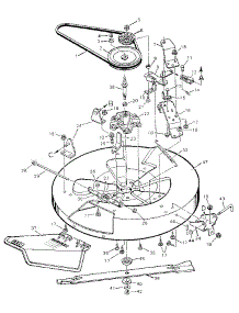 Mower Housing parts for Craftsman Front-Engine Lawn Tractor 502255091 from AppliancePartsPros.com