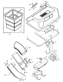 Grass Bagger parts for Craftsman Front-Engine Lawn Tractor 502255091 from AppliancePartsPros.com