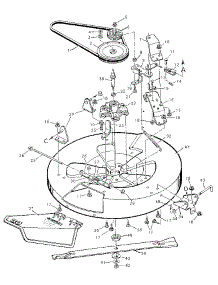 Mower Housing parts for Craftsman Front-Engine Lawn Tractor 502255092 from AppliancePartsPros.com