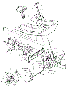 Steering System parts for Craftsman Front-Engine Lawn Tractor 502255094 from AppliancePartsPros.com
