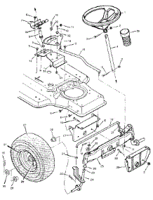 Steering parts for Craftsman Front-Engine Lawn Tractor 502255112 from AppliancePartsPros.com