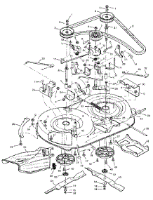 Mower Housing parts for Craftsman Front-Engine Lawn Tractor 502255112 from AppliancePartsPros.com