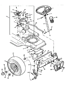 Steering parts for Craftsman Front-Engine Lawn Tractor 502255120 from AppliancePartsPros.com