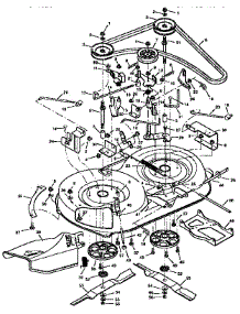 Mower Housing parts for Craftsman Front-Engine Lawn Tractor 502255121 from AppliancePartsPros.com