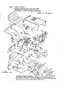 Top Half parts for Craftsman Front-Engine Lawn Tractor 502255140 from AppliancePartsPros.com