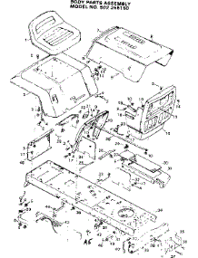 Chassis And Enclosures parts for Craftsman Front-Engine Lawn Tractor 502255150 from AppliancePartsPros.com