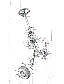 Steering Assembly parts for Craftsman Front-Engine Lawn Tractor 502255151 from AppliancePartsPros.com
