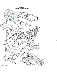 Top Half parts for Craftsman Front-Engine Lawn Tractor 502255160 from AppliancePartsPros.com
